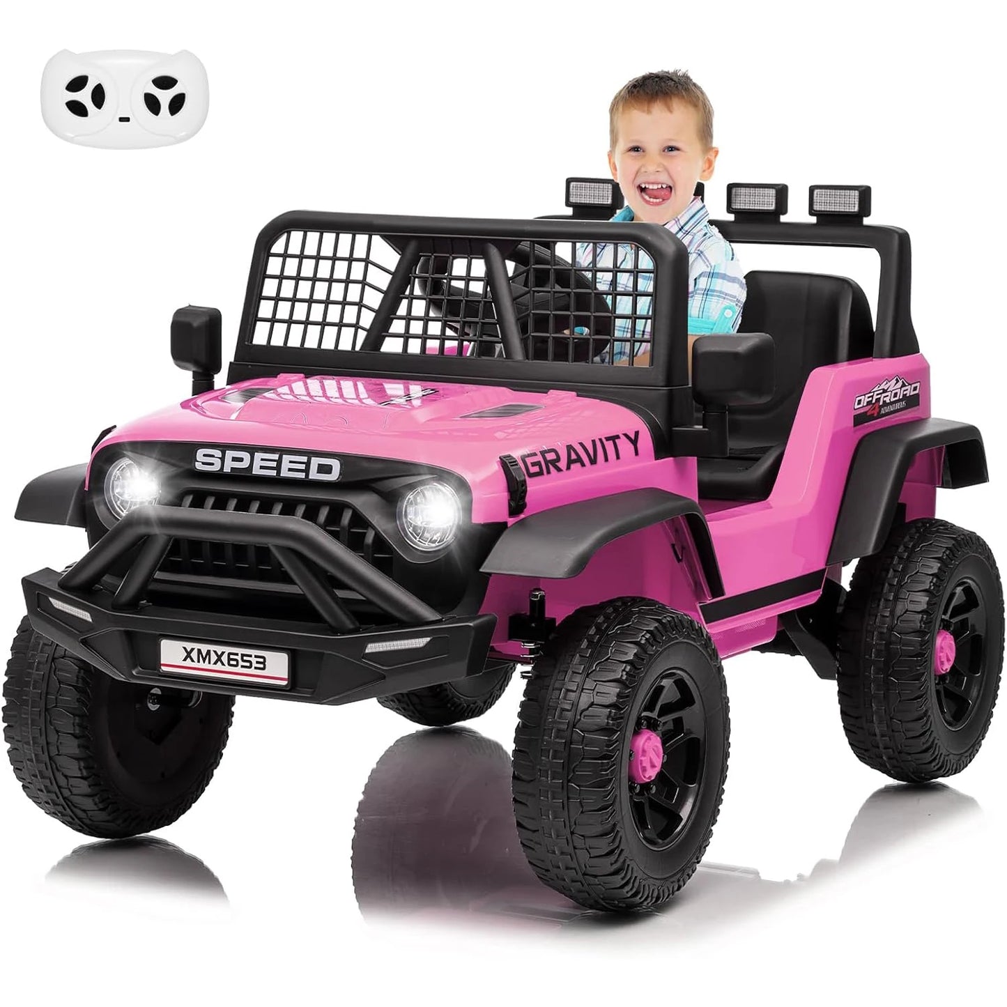 12V Ride On Car For Kids Remote Controlled LED Lights