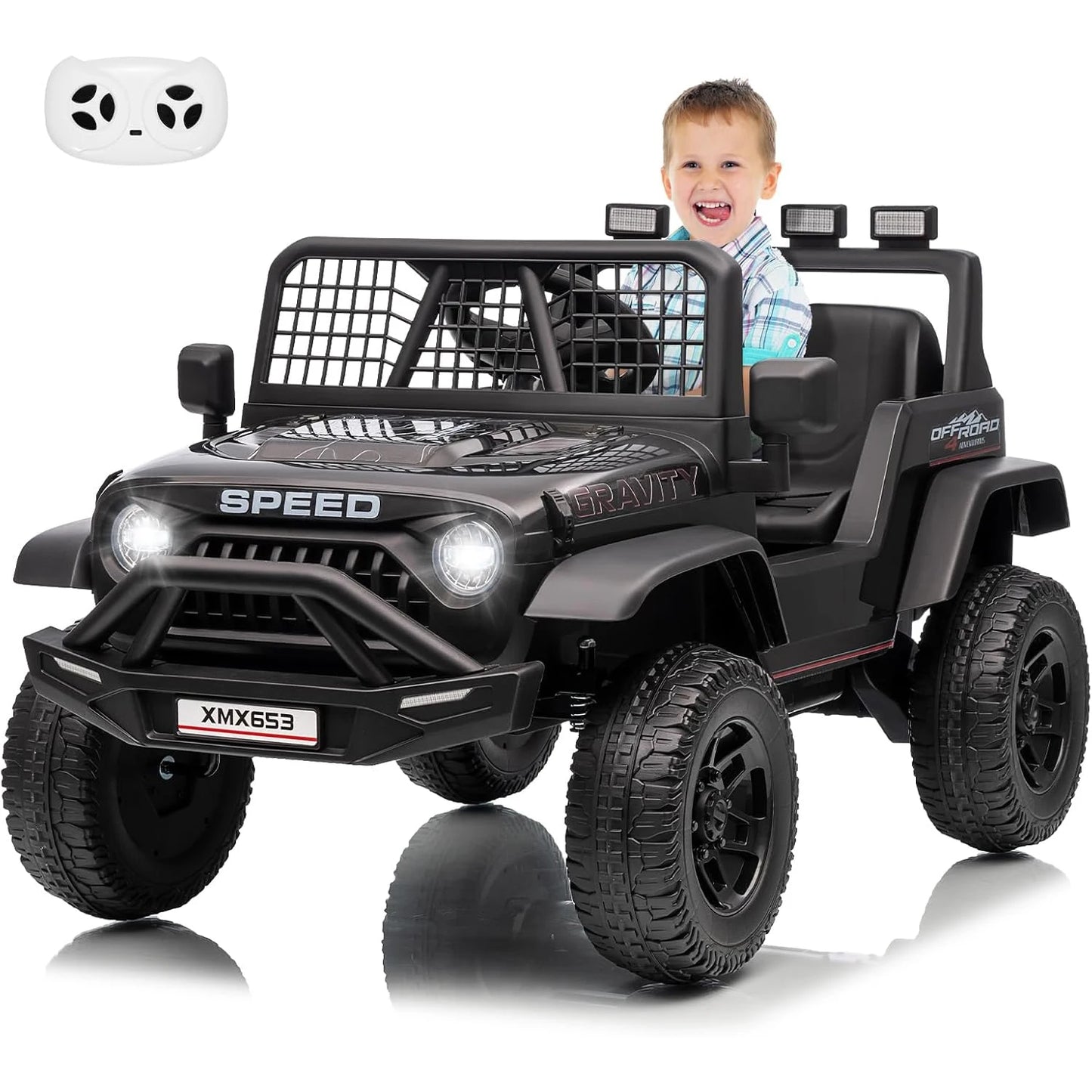 12V Ride On Car For Kids Remote Controlled LED Lights