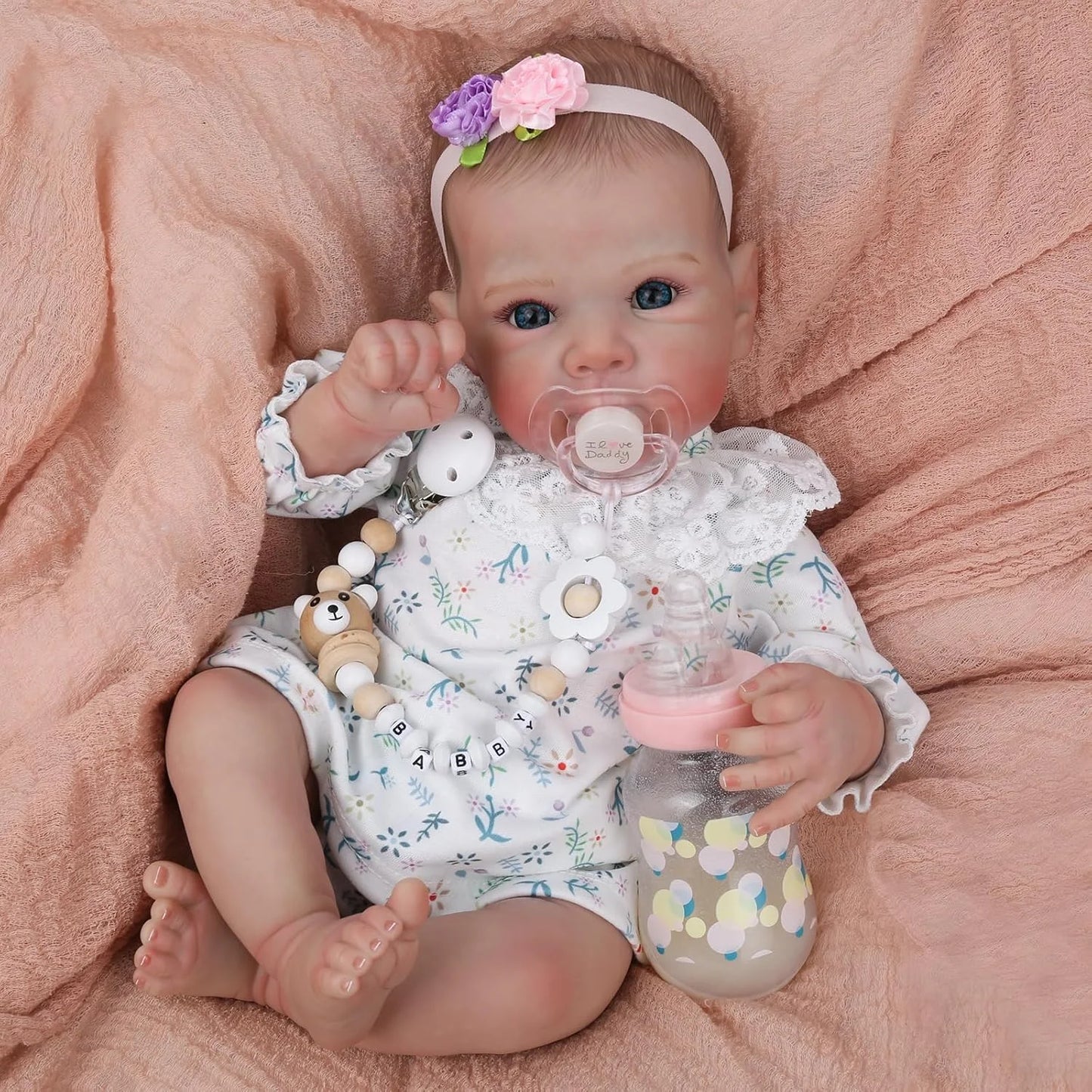 KAYDORACN Reborn Baby Doll Girl Lifelike Realistic Vinyl Toy