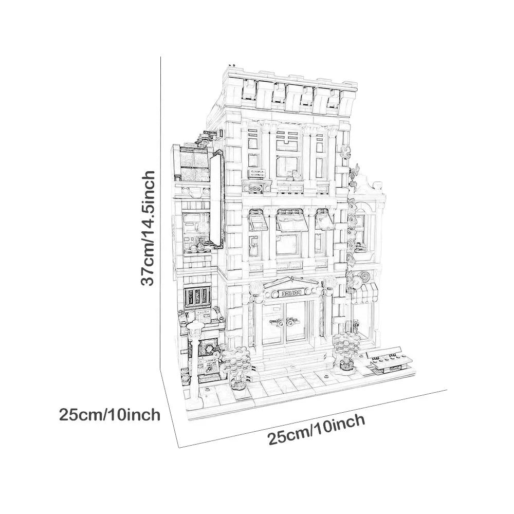 Creative Ideas Compatible 10224 Street View Building Block Set