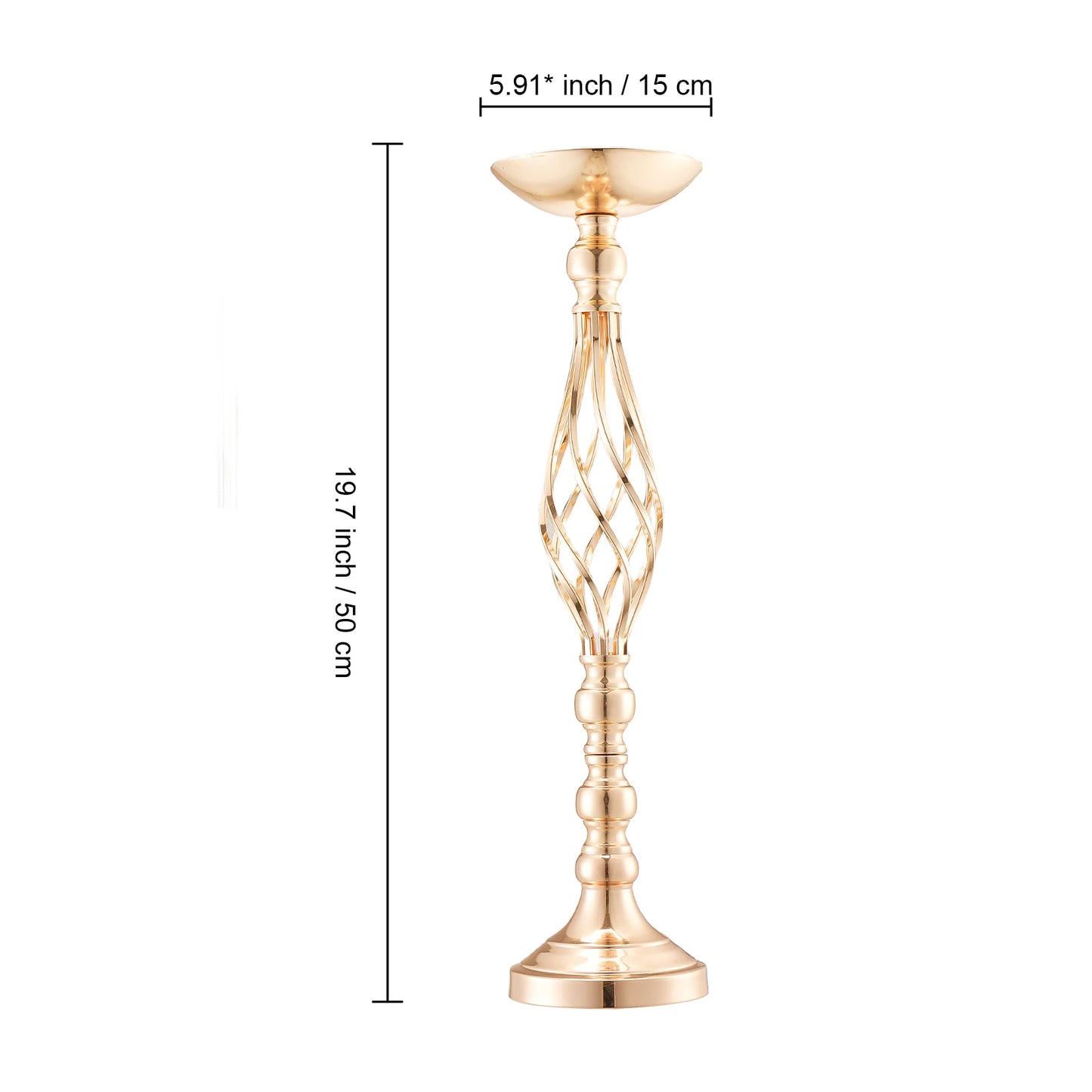 NONECN SucceBuy Tall Crystal Wedding Flower Stand Centerpiece Vase