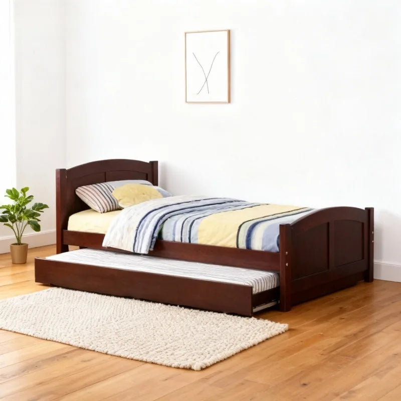 Children Bunk Bed With Slide Twin Loft Bed Frame Set