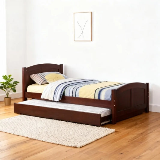 Children Bunk Bed With Slide Twin Loft Bed Frame Set