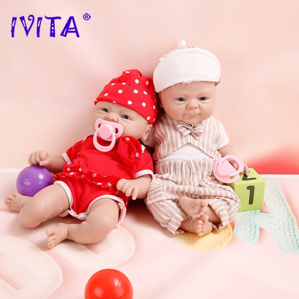 IVITA 100 Percent Silicone Reborn Doll Kit Lifelike Baby Toy Gift
