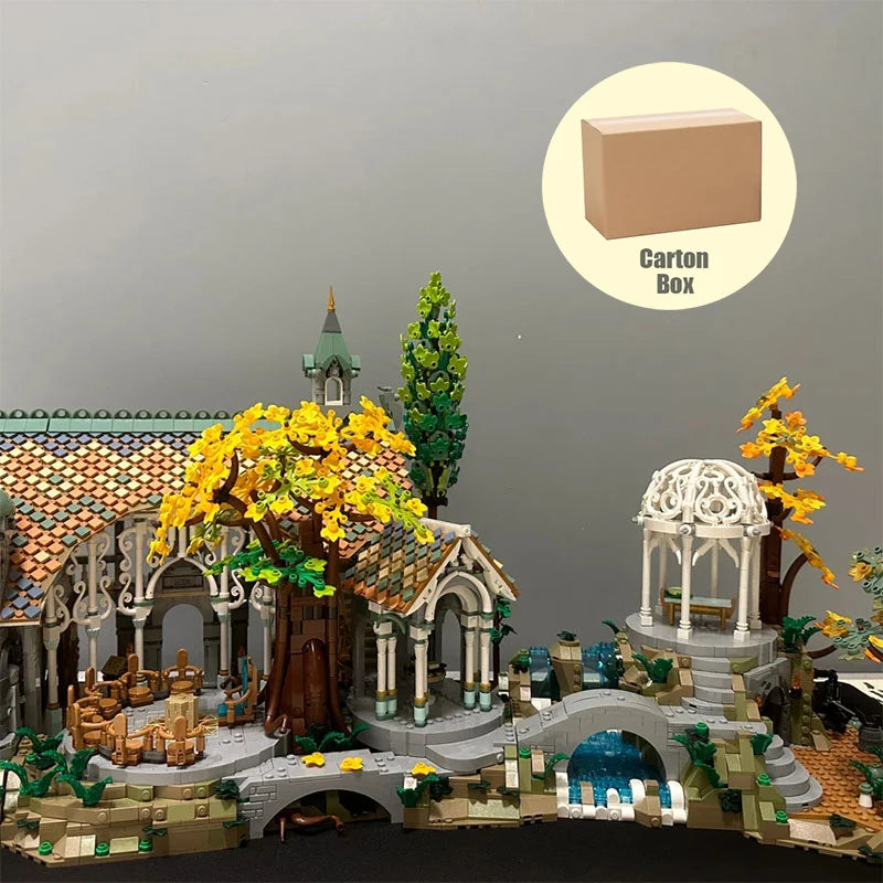 MINISO 6167Pcs Castle Building Blocks Set MOC Display Toys