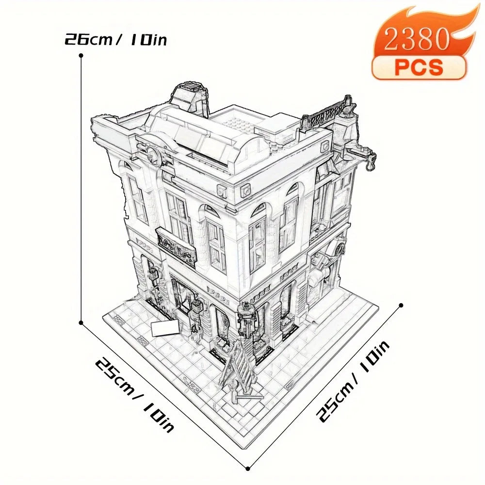 Creative Ideas Compatible 10224 Street View Building Block Set