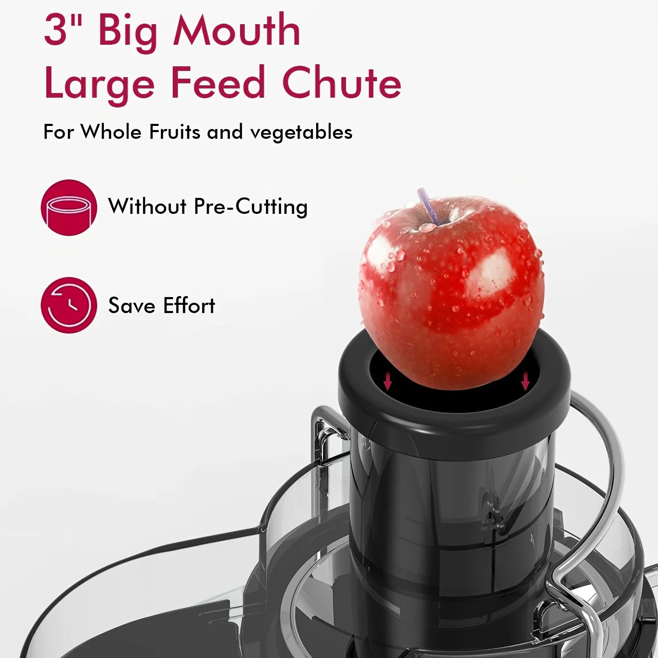 Sifene Three Speed Juicer Stainless Steel Easy Clean