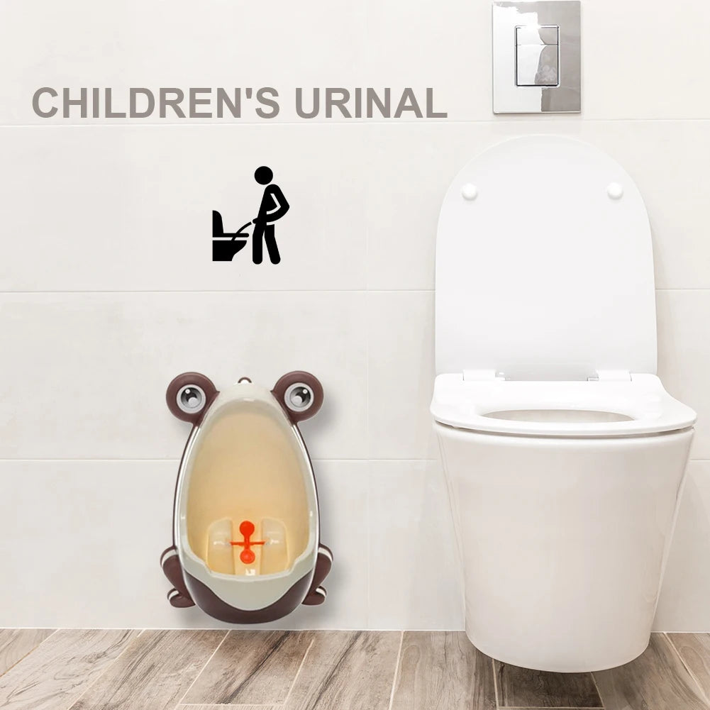 Baby Boys Standing Potty Frog Shape Wall-Mounted Urinals Children Potty Toilet Training Kids Urinal for Boys Pee Infant Toddler