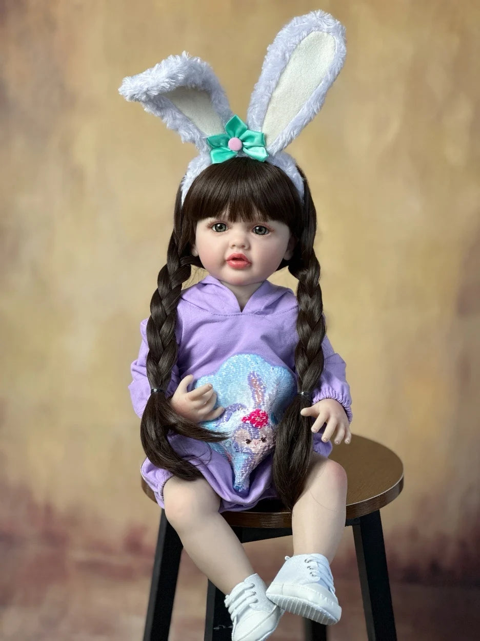 BZDOLL Lifelike Reborn Baby Girl Doll Vinyl Princess