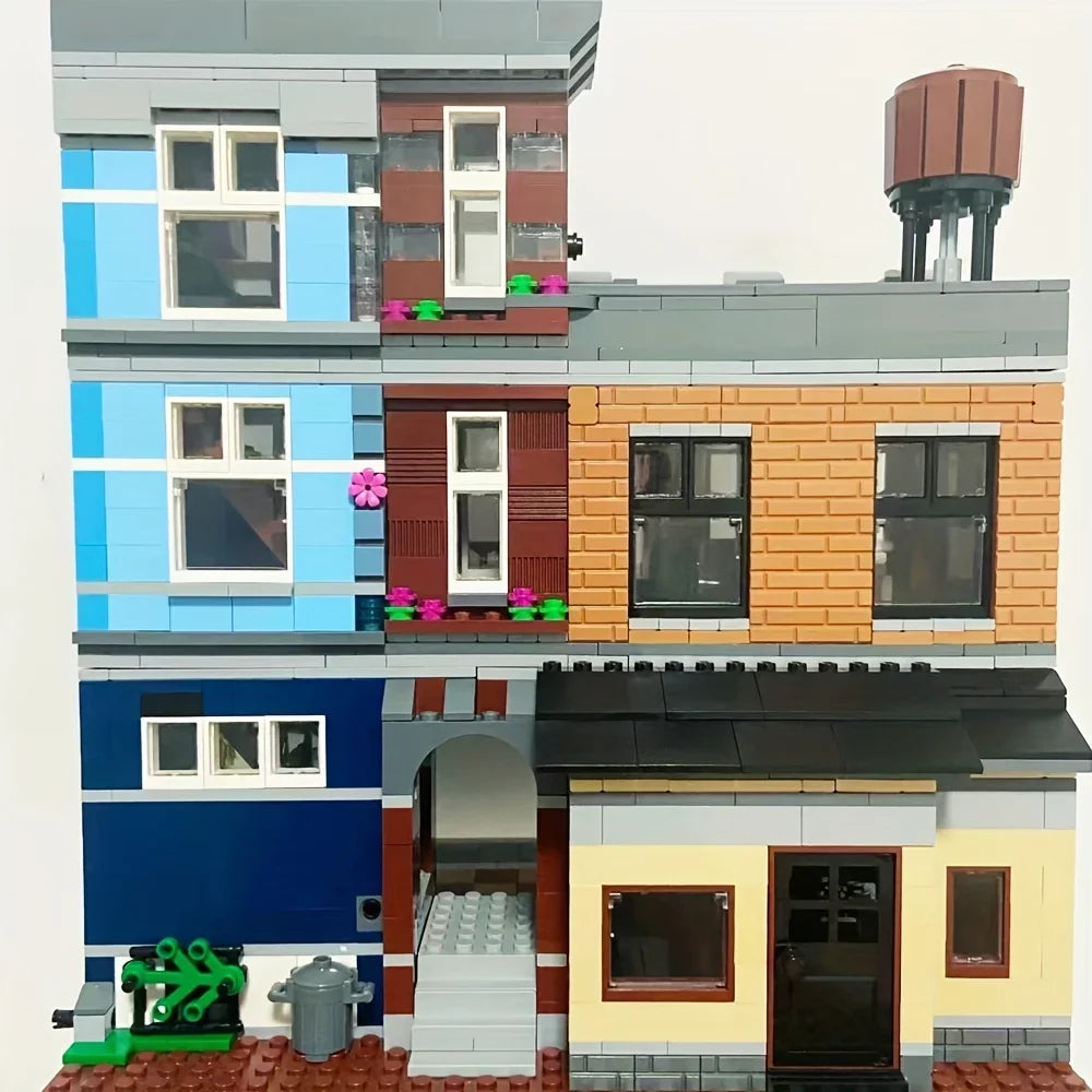 Yangkili Parisian Restaurant Street View Building Blocks Set