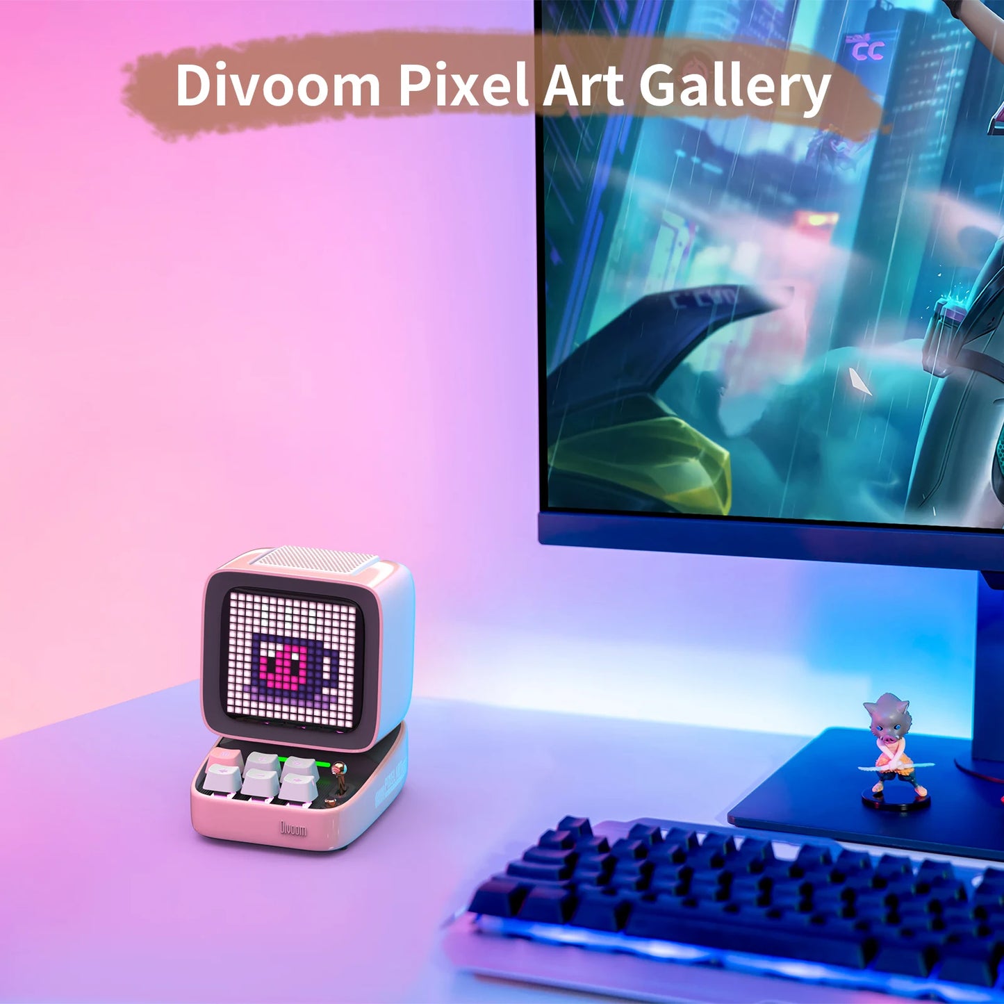 Divoom Ditoo Pro Portable Bluetooth Speaker Pixel Art Clock