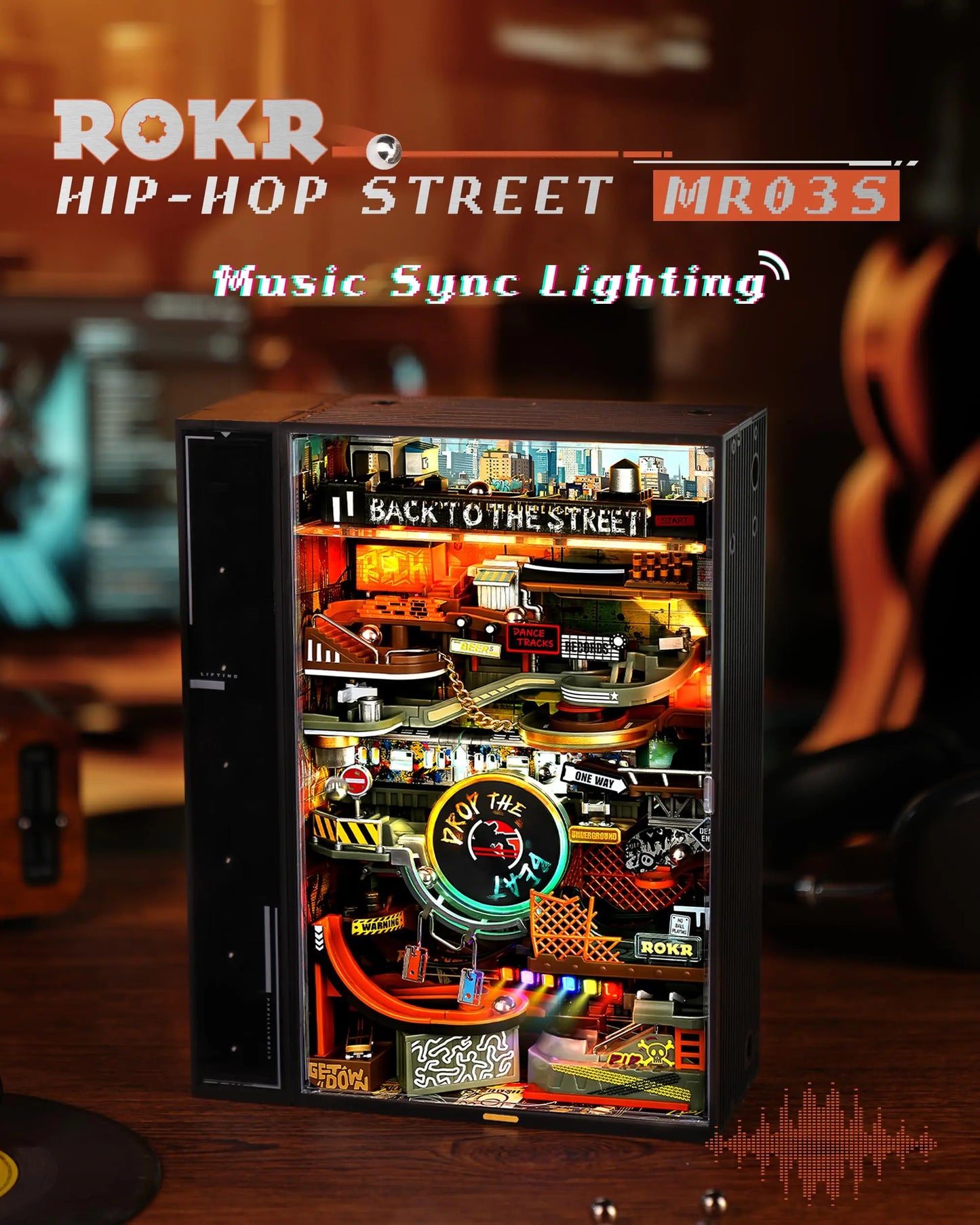 Robotime ROKR 3D Puzzle Marble Run Electric STEM Toy Gift