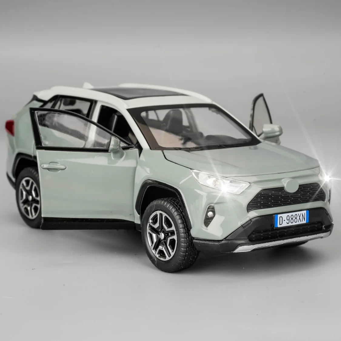 TGRCM-CZ RAV4 Diecast Alloy Toy Car Light Sound Collectible