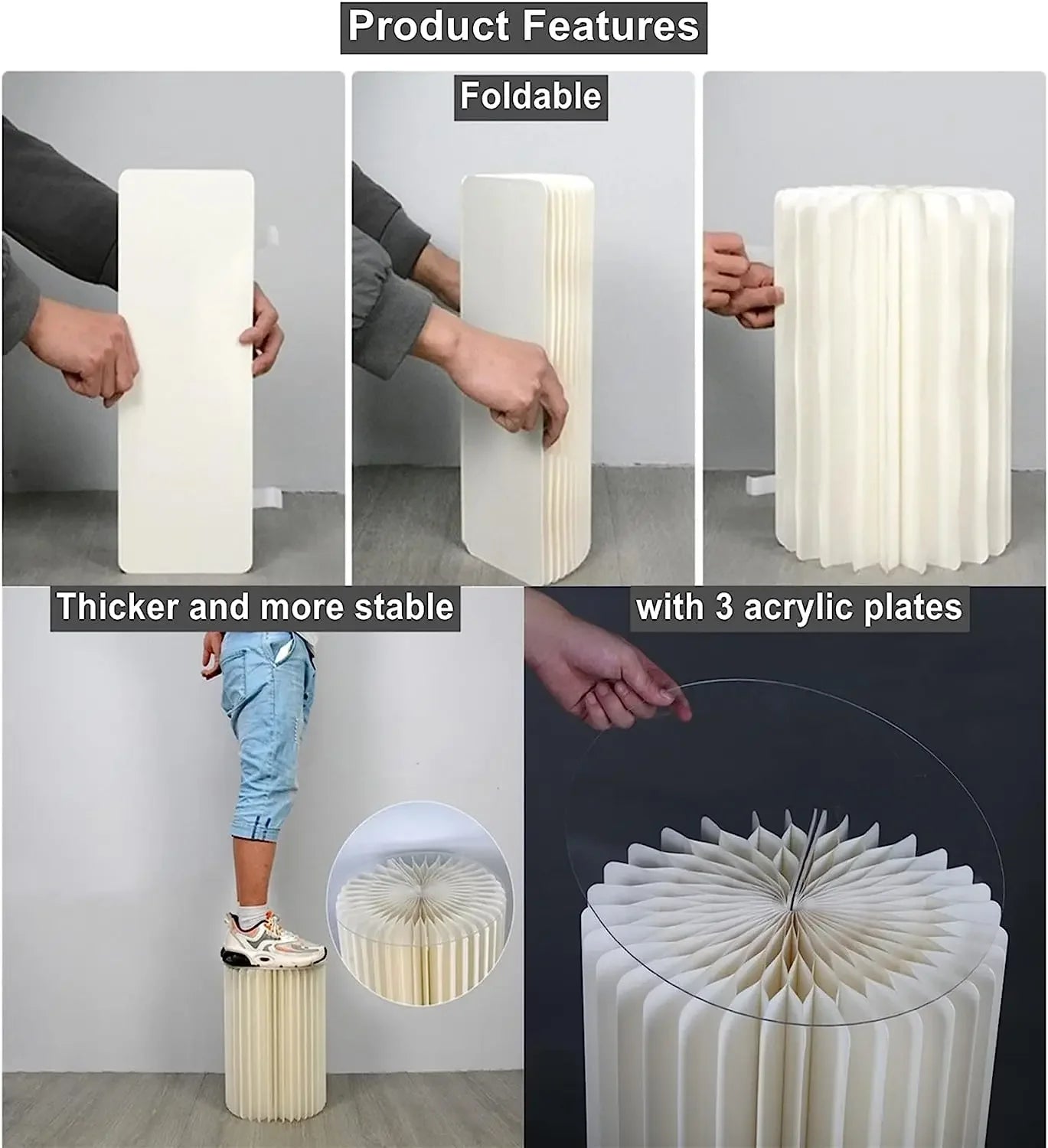 Cylindrical Paper Folding Festival Decoration For Weddings Eid