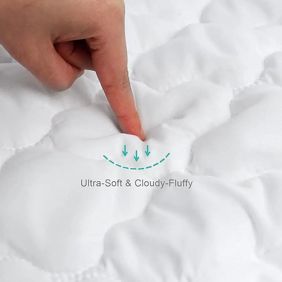 Crib Mattress Protector Sheets Fitted Waterproof Crib Mattress Pad Co er, Noiseless & Machine Wash 100% Absorbent Crib/Toddler M