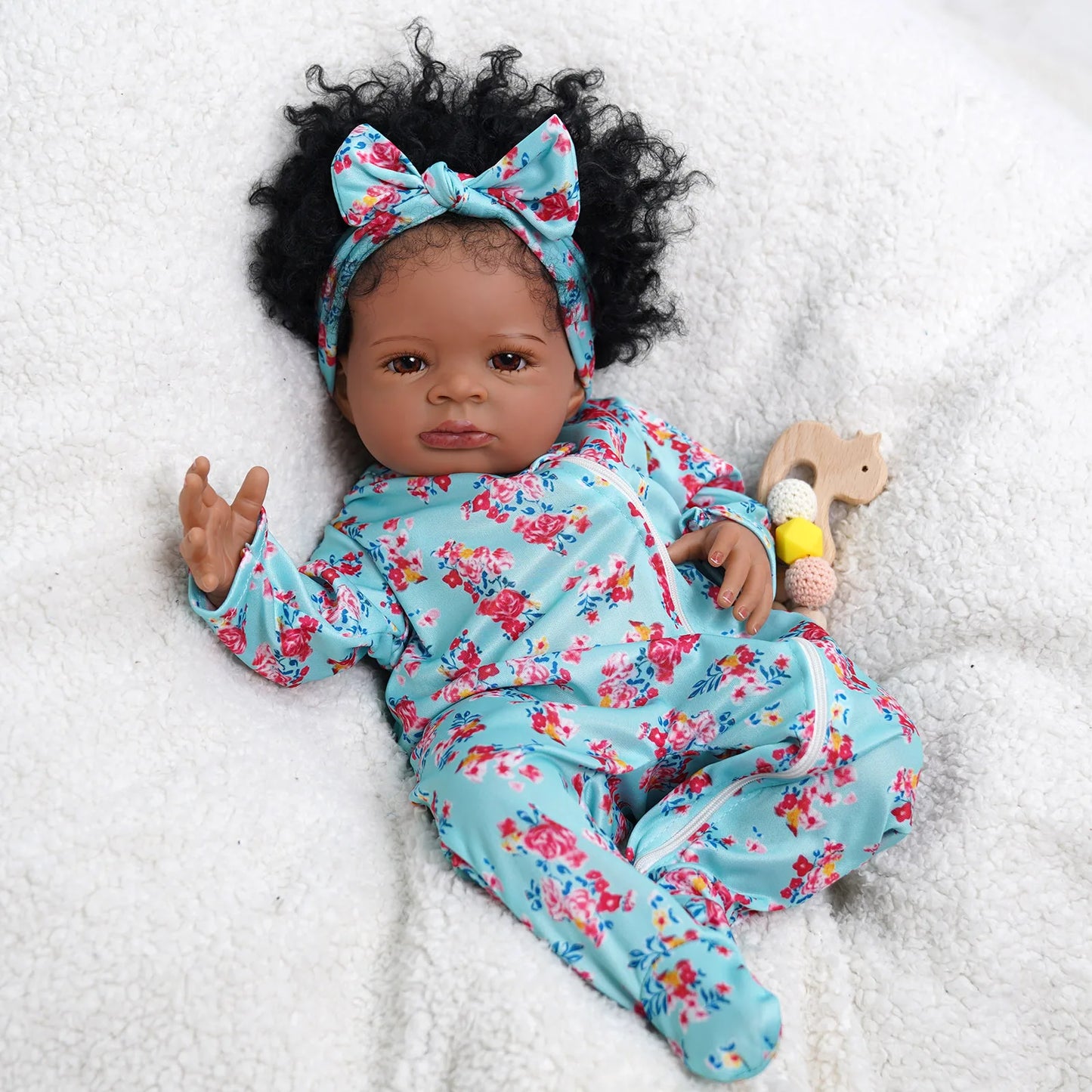 Risbecko Reborn Baby Doll Soft Touch 3D Paint Veins Collectible