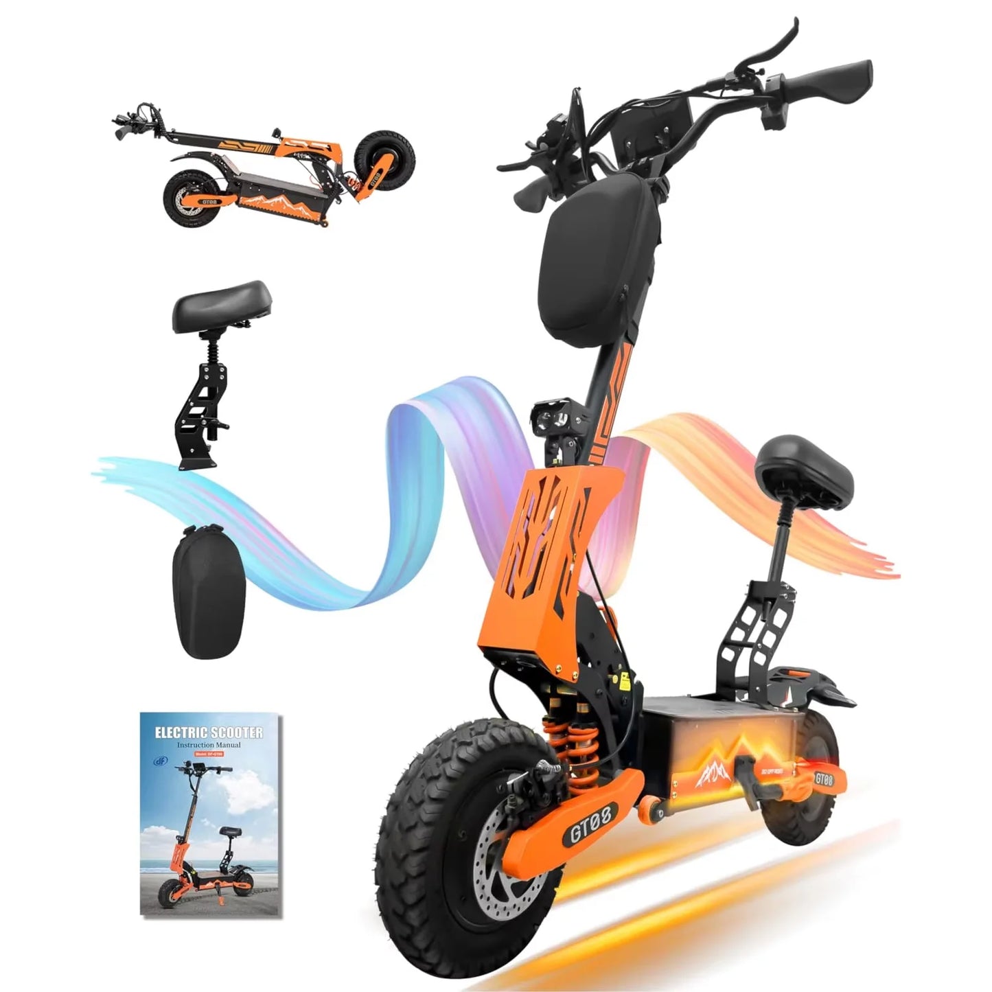 GT08 5600W Dual Motor Electric Scooter 50 MPH Off Road