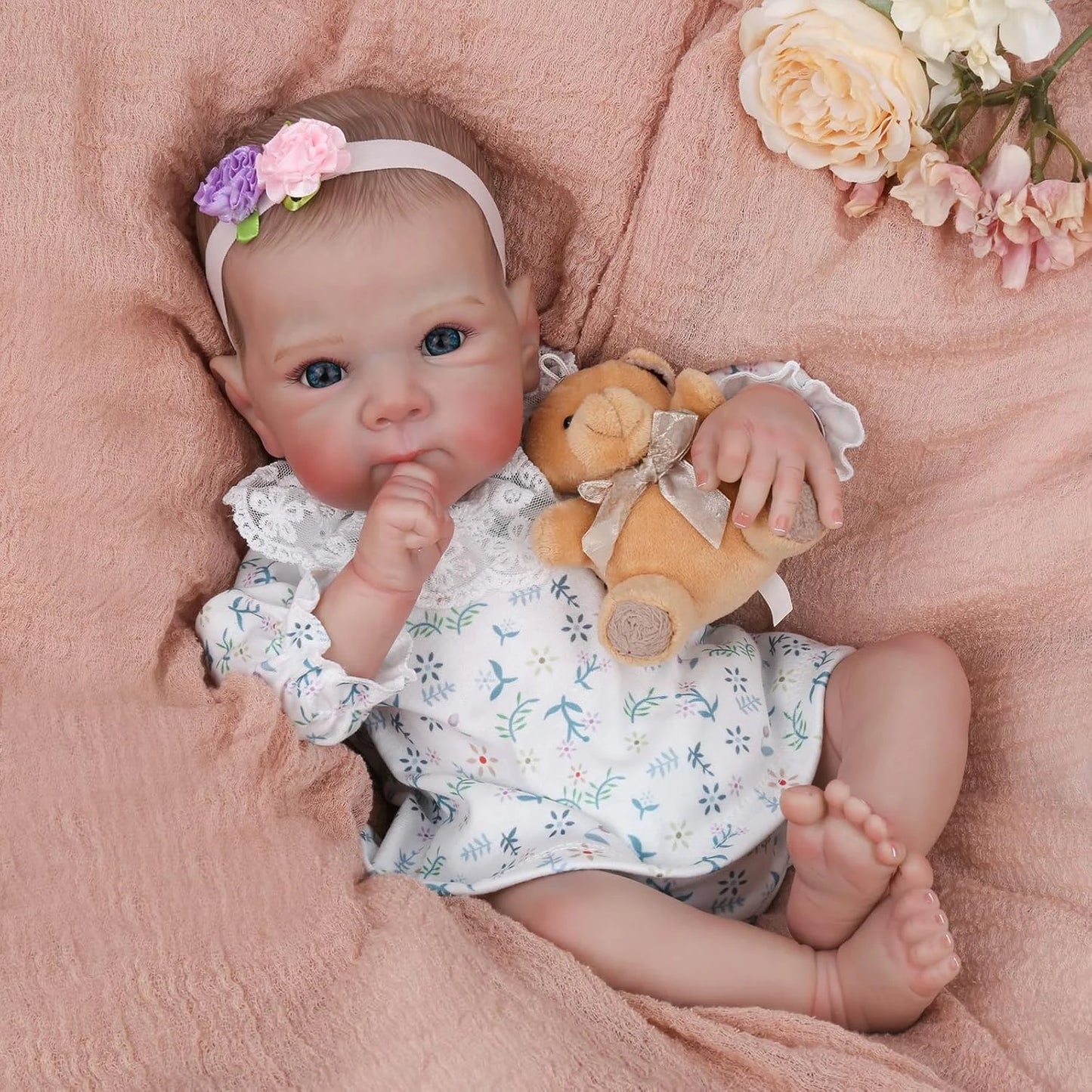 KAYDORACN Reborn Baby Doll Girl Lifelike Realistic Vinyl Toy