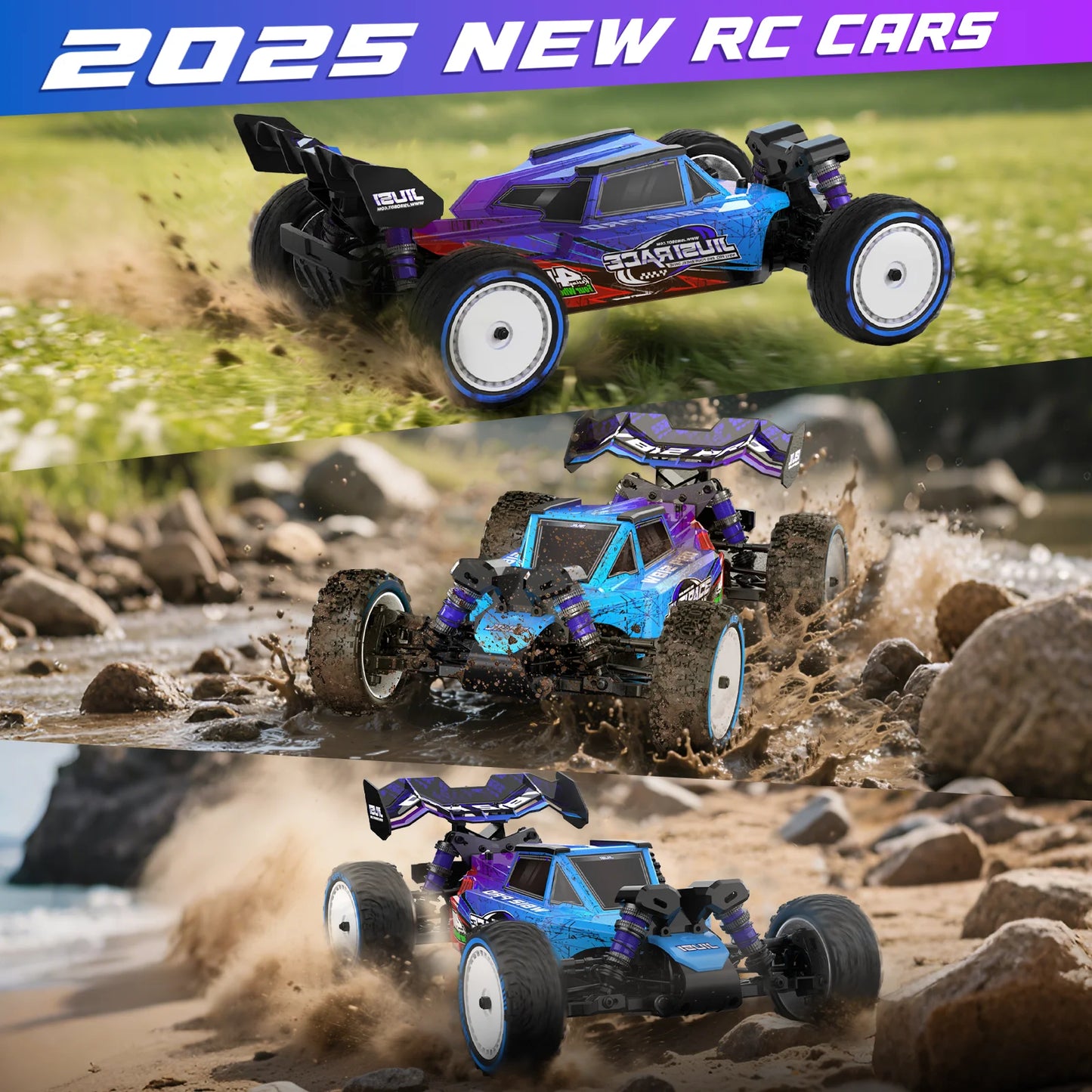 JIUSI WB12 PRO 1/12 Racing Car 80km/h Brushless 4WD RC Car High Speed 2.4G Remote Control Car Competitive Off-road RC Toys Gift