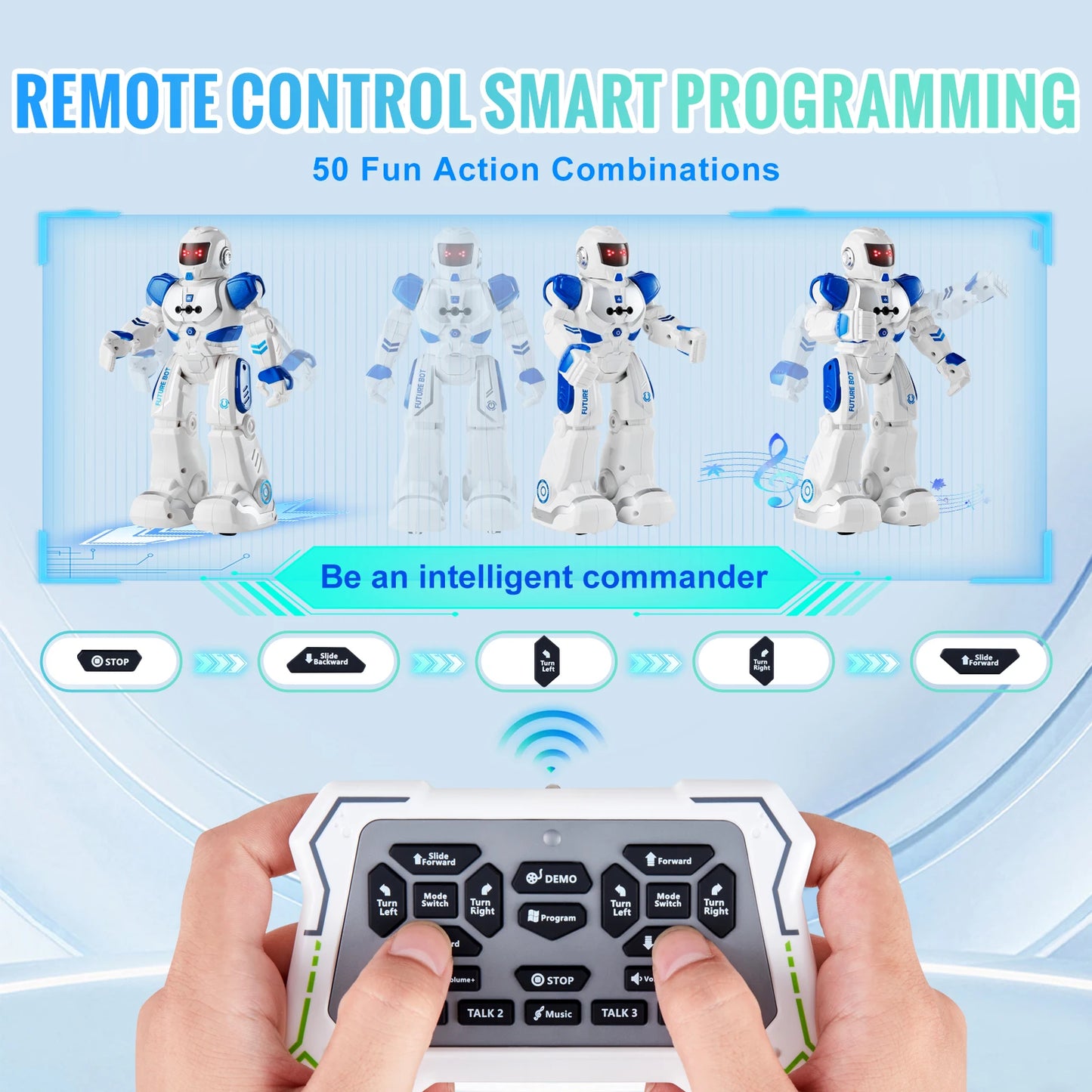 SucceBuy RC Robot Action Figure With Walking Dancing Gesture Sensor